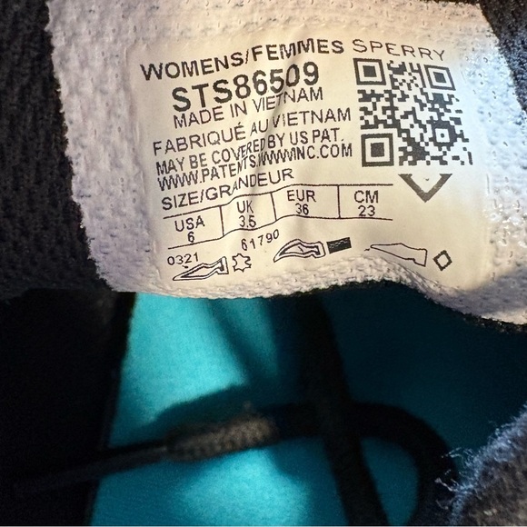 Sperry Top Siders Soletide Boat Shoes Women's Sz 6 Youth Sz 4 Black STS86509 - Picture 7 of 7